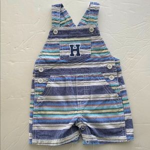 Tommy Hilfiger Cotton Bib Overall Shorts Size 6/9 Months